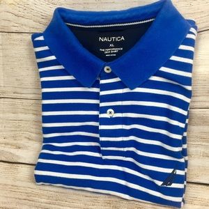 Men’s Sz XL Nautica Polo 👕 Performance Deck